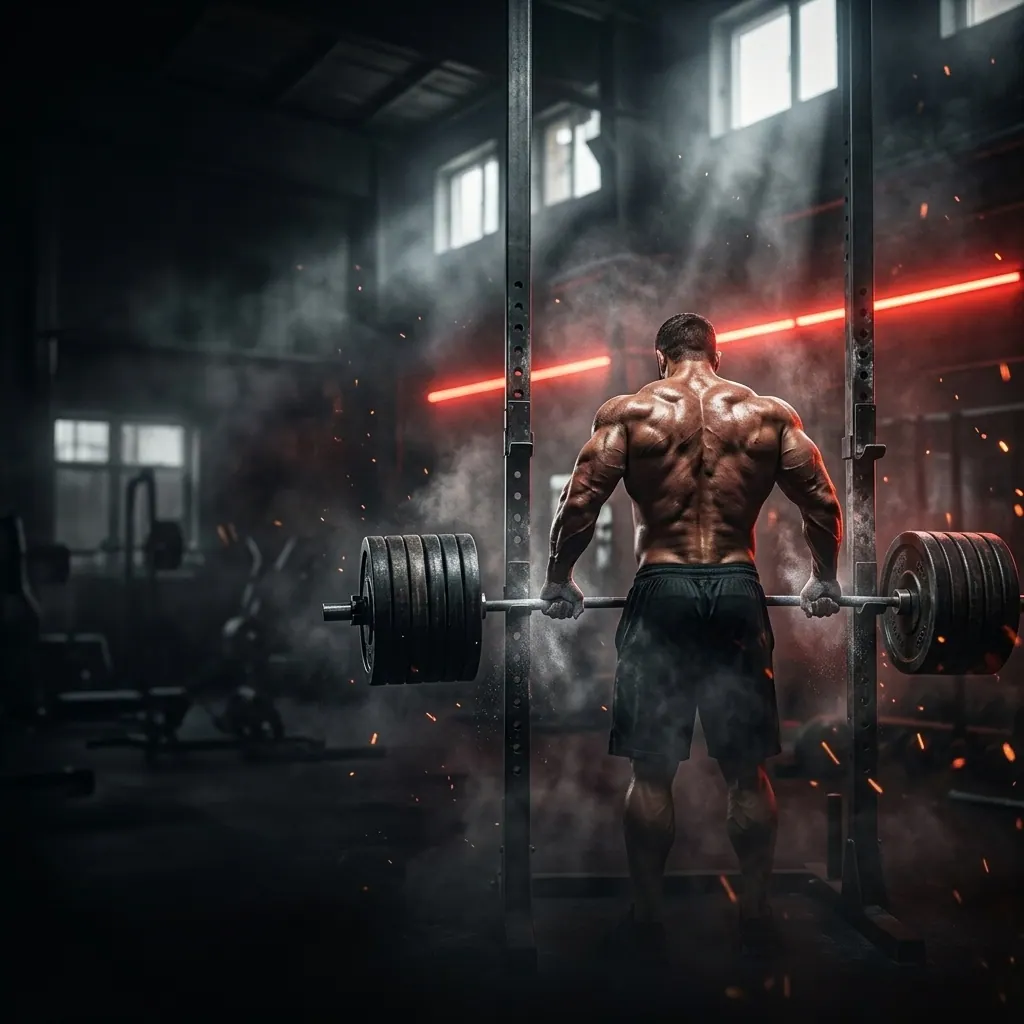 Bodybuilder in the gym